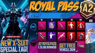 A2 Royal Pass 1 To 100 Rp Rewards | Free Vehicle Skin | Upgradable Gun Skin |PUBGM