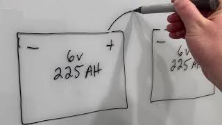 How to wire two 6V batteries to get 12V