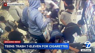 Teens captured on video trashing 7-Eleven in Pico-Robertson