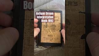 Antique Dream Interpretation Book circa 1892 #antiquarian#antiquebooks #dreams #gambling