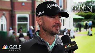 Brian Harman able to 'turn it loose' after bogey-free Round 2 at The Open | Golf Channel