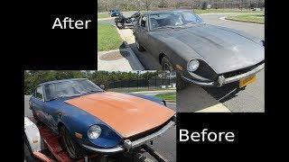 Datsun 240z  - Before and After progress on Restoration