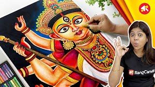 Maa Durga Drawing | Durga Puja Drawing | Maa Durga Face Drawing | Durga Thakur Drawing #durgapuja