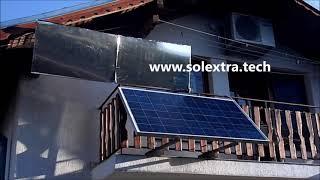 First ever-Flat reflectors boost solar PV & heat collectors off grid home patented by George Tonchev