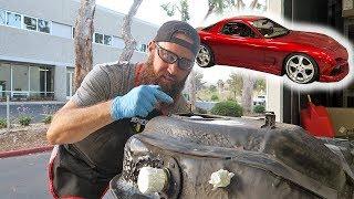 RESTORING THE FD RX-7's RUSTY GAS TANK (POR-15 process with Mickey Andrade)