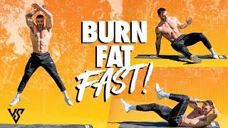 10 Minute Fat Burning At Home Workout - No Equipment Needed | V SHRED