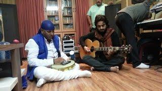 Shivamani and Chintoo Singh Wasir at Dipak Thakkar's music Room, Surat.