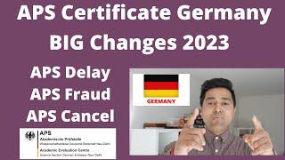 APS CERTIFICATE Biggest Changes for GERMANY | Germany Student Visa | Study in Germany |APS Update de