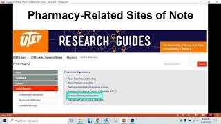 Intro to Pharmacy Research Guide + Research Tools