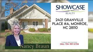 2421 Granville Place #A, Monroe, NC 28110 | Nancy Braun | Showcase Realty LLC