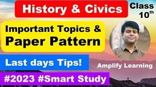 Important Topics in History Civics | Paper Pattern 2023 ICSE Board Exam