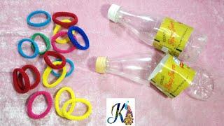 DIY Best use of waste Plastic bottle & Hair rubber band craft idea | DIY wall hanging/diy home decor