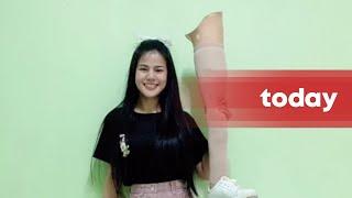 Pretty Thai woman becomes an unlikely online star with her prosthetic leg