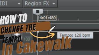 How to change the tempo of a song(Cakewalk Tutorial)