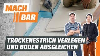 Trockenestrich verlegen und Boden ausgleichen | OBI