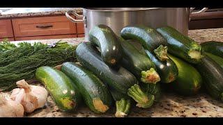 CANNING ZESTY- GARLICKY ZUCCHINI