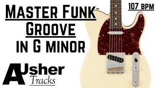 Fiery Funk Groove Guitar Backing Track Jam in G minor