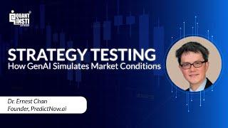 Generative AI for Trading Strategy Simulation | Stress Testing and Risk Management Made Easy