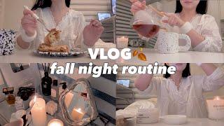 ️Cozy Fall Night Routine Habits | Living Alone in Korea VLOG | korean skincare, cooking, reading