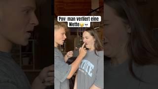 ICH verliere eine WETTE #shortvideo #couple #comedy #freundin #beziehung #freund #funny #wette