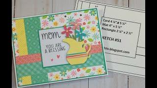 CARDZ TV CARD SKETCH || MOTHER’S DAY CARD