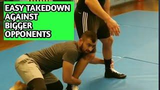 AN EASY TAKEDOWN against BIGGER OPPONENTS (Beginner/Advanced Fighters - BJJ/Wrestling/MMA)