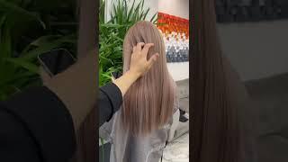 Milk tea hair color