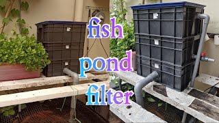 How To Make DIY Fish Pond  Filter very easy and cheap/Crystal Clear Water