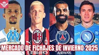 Grandes FICHAJES CONFIRMADOS y rumores en el Mercado de Pases 2025 | Olmo AC Milan, Salah PSG y Mas