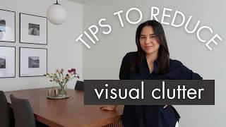 7 ways to minimize VISUAL CLUTTER for an AESTHETIC space