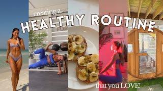 HEALTHY ROUTINE VLOG: workouts, red light, sauna, meals, ocean swims, etc.