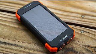 Awesome Solar Qi Charger Power Bank Unboxing! BLAVOR 10000 MaH Solar Power Bank.