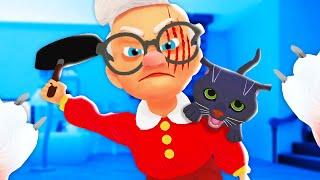 FIGHTING Granny's NEW CAT... (I Am Cat)