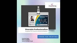 Elevate Your Workplace with Employee PVC Card printing by click2print