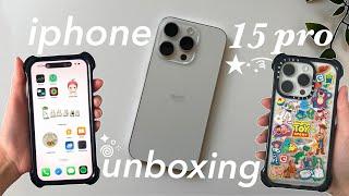 iphone 15 pro unboxing 彡 | accessories, camera + apps