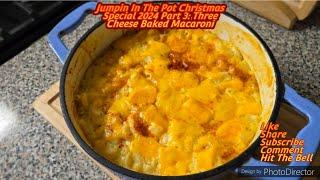 THE ULTIMATE CHEEZY SIDE DISH FOR YOUR CHRISTMAS DINNER!!! | Three   Baked Macaroni Recipe