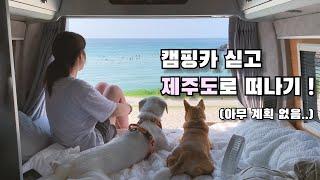 [온더밴] Ep.42 고흥 녹동항에서 제주항까지 캠핑카 싣고 가기(feat.아리온제주호) | 반려견과 함께 제주도 캠핑 | No 렌트 No 예약.. 계획없이 떠나요