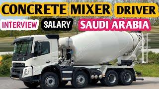 concrete mixer truck job in Saudi Arabia mixture Volvo Saudi Arabia drive| Pakistani Youtuber 34Info