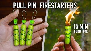 How to Make the Ultimate Survival Pull Pin Firestarter – 15 Min Burn!