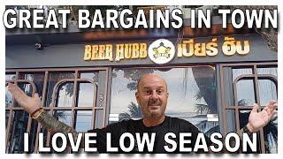 Beer Hubb, Pattaya, review low season, great deals to be had,