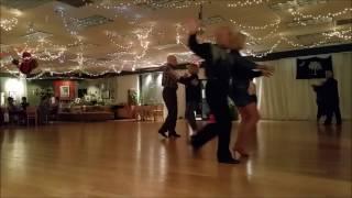 Janet Loper Dances A Fast Foxtrot  With Michael At Columbia's Ballroom Company