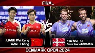 FINAL | LIANG Wei Keng WANG Chang vs Kim ASTRUP Anders Skaarup RASMUSSEN Denmark Open 2024 Badminton