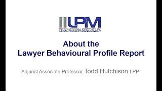 Legal Career and Lawyer Behavioural Style Insights