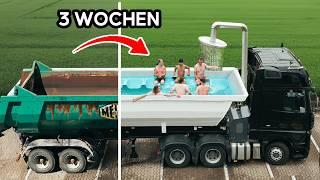 Vom SCHROTT-ANHÄNGER zur größten BADEWANNE der Welt