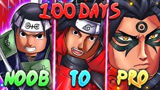 Spent 100 days Going From Noob To HASHIRAMA SENJU In Shindo Life! | Rellgames