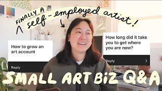  Small Art Business Q&A | How I Became a Self-Employed Freelance Artist 