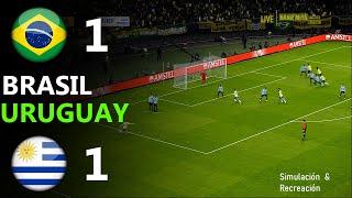  Brasil [1-1] Uruguay / World Championship Qual. HIGHLIGHTS - Video Game Simulation