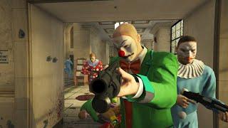 GTA 5 NPC Wars 138 - LSPD VS Clown (Pistol and Shotgun)