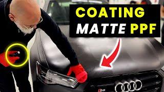 How to ceramic coat MATTE PPF! (Adjusting technique for flawless results)