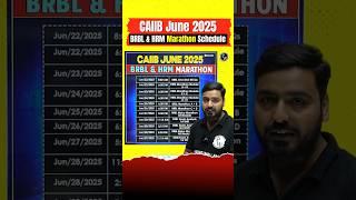 CAIIB June 2025 | BRBL & HRM Marathon Schedule #caiib2025 #jaiibcaiibwallah #pw
